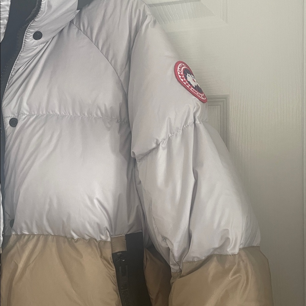 Canada Goose Arctic Program Jacket - Light Gray / Sandstone - Picture 3 of 11
